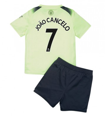 Manchester City Joao Cancelo #7 Tredjedraktsett Barn 2022-23 Kortermet (+ Korte bukser)